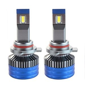 Set 2 LED-uri Auto Techstar K11, 9012, 55w, 8000 Lumeni, 6500K, AUTO, 12-24 Volti, CSP, Canbus, Miez Cupru, Radiator Aluminiu