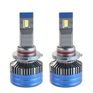 Set 2 LED-uri Auto Techstar K11, 9005, 55w, 8000 Lumeni, 6500K, AUTO, 12-24 Volti, CSP, Canbus, Miez Cupru, Radiator Aluminiu