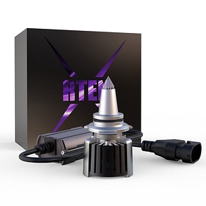 Set 2 LED-uri Auto Techstar R10, 9012, 45w, 5000 Lumeni, 6500K, AUTO, 12-24 Volti, CSP, Canbus, Radiator Aluminiu, Fascicul 360