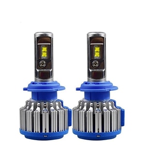Set 2 LED-uri Auto Techstar T1, 9012, 35w, 8000 Lumeni, 6000K, AUTO, 12-24 Volti, CREE, Canbus, Radiator Aluminiu