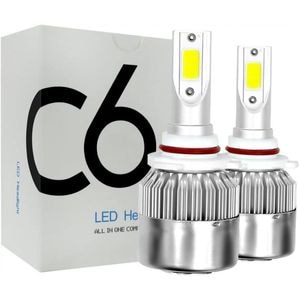 Set 2 LED-uri Auto Techstar C6, 9005, 36w, 3800 Lumeni, 6500K, AUTO, 12-24 Volti, COB