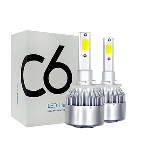 Set 2 LED-Uri Auto Techstar C6, 880, 36w, 3800 Lumeni, 6500K, AUTO, 12-24 Volti, COB