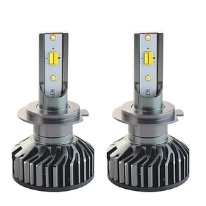 Set 2 LED-uri Auto Techstar P8, H7, 40w, 4000 Lumeni, 3000K, 4500K, 6000K, AUTO, 12-24 Volti, ZES, Canbus, Miez Cupru, Radiator Aluminiu