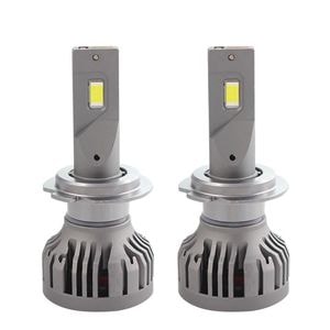 Set 2 LED-uri Auto Techstar P16, H7, 75w, 10000 Lumeni, 6500K, AUTO, 12-24 Volti, CSP, Canbus, Miez Cupru, Radiator Aluminiu