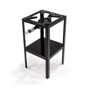 Arzator pentru gaz 8.5 kW, din fonta, 40x40x80 cm, raft depozitare