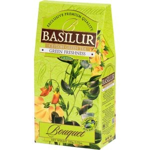 Ceai verde Basilur Green Freshness, Menta, Sofran si Lamaie, 100 gr