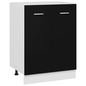 Dulap inferior vidaXL, 60x46x81.5 cm, PAL, negru