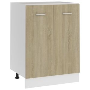 Dulap inferior vidaXL, 60x46x81.5 cm, PAL, stejar Sonoma