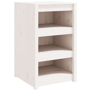 Dulap bucatarie de exterior, lemn masiv pin, 55x55x92 cm, alb