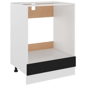 Dulap pentru cuptor, PAL, 60 x 46 x 81.5 cm, negru