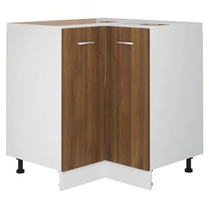 Dulap de bucatarie, lemn prelucrat, 75.5x75.5x81.5 cm, stejar maro