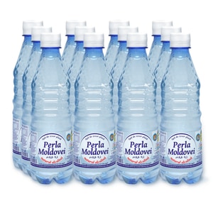 Apa natural alcalina Perla Moldovei, pH 8.8 - 9.1, 0.5L, bax 12 buc.