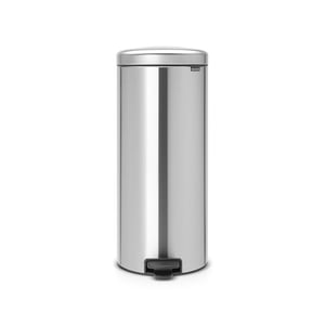Cos de gunoi cu pedala Brabantia NewIcon, inox mat, 30 l, argintiu