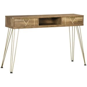 Consola HomCom, 120x29x79cm, PAL/Otel, Maro