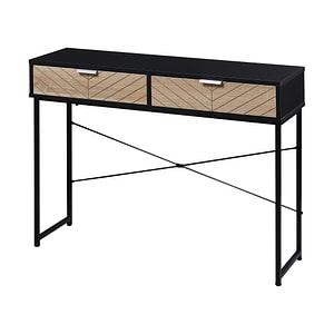 Consola Moderna HomCom, pentru Hol si Sufragerie, 100x30x75cm, PAL, Negru