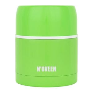 Termos pentru supa/mancare NOVEEN TB930, Perete dublu, Inox, Husa transport, 470ml, verde