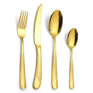 Set tacamuri din inox TRENDYS, luxury edition, 48 piese, auriu