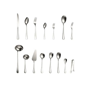 Set tacamuri din inox TRENDYS, cu diplomat, 72 piese, crom