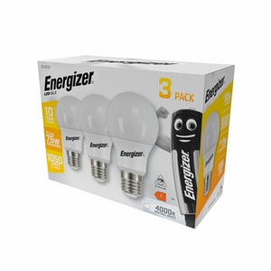 Set 3 Becuri LED GLS Energizer, 11.1W, E27, 1060lm, 4000K