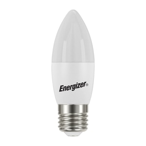 Bec LED Candle Energizer, 4.9W, E27, 470 lumeni, 3000K, lumina calda, clasa energetica F