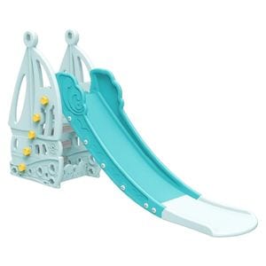 Tobogan Pentru Copii NOVOKIDS Nala Castle , Pentru Interior si Exterior, 185 centimetri panta alunecare, Maxim 40 Kg, Model Castel , Albastru