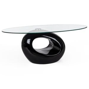 Masa Cafea KJCT005, cu blat de sticla, 112x42x60 cm