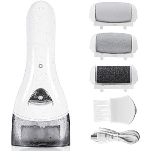 Pila electrica talpi si calcaie, incarcare usb, IPx6, 3 role, 2 trepte viteza, 2200 rpm, alb