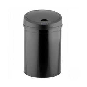 Cos de gunoi DacEnergy, realizat din metal, dotat cu senzor de miscare, se inchide automat dupa 8 secunde, 30 litri, 54 x32 cm,negru