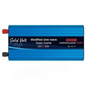 Invertor unda modificata Solid Volt, 1000W/2000W, 12V si 24 V - 220V, rulota, autorulota, casa, cabana, auto, tir, camion, sinus modificat, baterii solare sau auto 