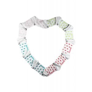 Set 12 sosete scurte Inimioare Overall, Multicolor, 35-37