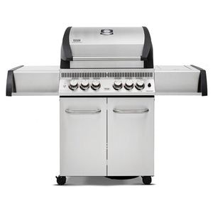 Gratar pe gaz din inox turnat BroilChef Paramount 540 SBS BC-540SBS, cu 4 arzatoare principale si 2 arzatoare ceramice