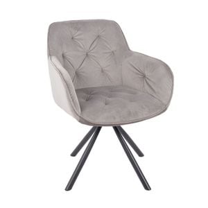 Scaun Living Tapitat KJC3849, 86 x 50 x 66 cm, Gri