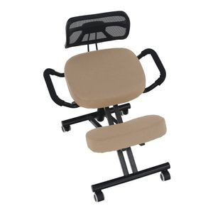 Scaun birou DacEnergy, constructie metalica, suport lombar, ergonomic, cotiere, 68x61x78-90 cm, negru