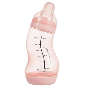 Biberon anticolici ergonomic S-Difrax, 170 ml, roz