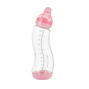Biberon sticla anticolici S-Difrax, 250 ml, Roz