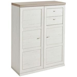 Comoda inalta Hom'in, 100.8x131.6x43 cm, gri