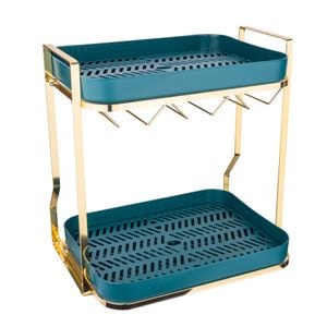 Organizator bucatarie TRENDY'S, 36x25x36 cm, verde-gold