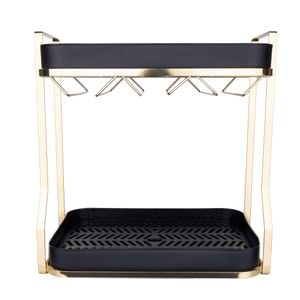 Organizator bucatarie TRENDY'S, 36x25x36 cm, negru-gold