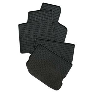 Set covorase cauciuc Petex, compatibile Skoda Superb (07/08-05/15) / Superb Kombi (01/10>), 4 buc, negru