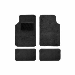 Set covorase mocheta universale Amio TEX-2, 4 buc, negru