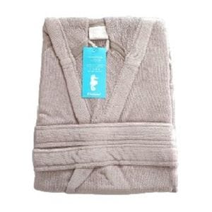 Halat Velour, pentru copii, ET2000, cu gluga, 100% bumbac, culoare gri inchis, marime 9/10 ani, 134/140