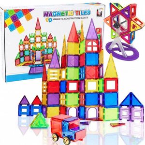 Set constructie magnetic PROCART, 106 piese, joc educativ si creativ, varsta 3+