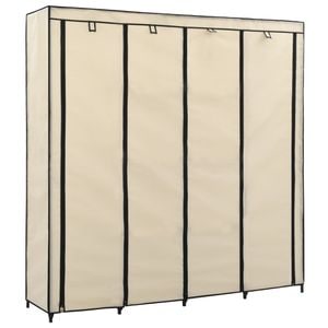 Sifonier cu 4 compartimente VIDAXL, crem, 175 x 45 x 170 cm