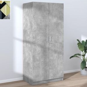 Sifonier VIDAXL, gri beton, 80x52x180 cm, PAL 