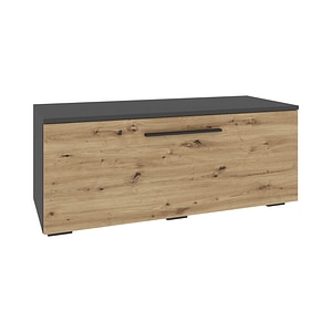 Comoda TV haaus, Kos, O Usa, Antracit/Stejar Artisan, 95 x 40 x 39 cm
