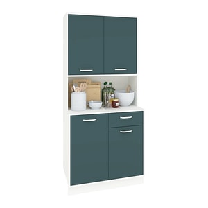 Bufet haaus, Oma, Verde Petrol/Alb, L 84 cm