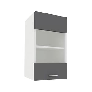 Corp superior haaus, Karo, O Usa, cu sticla, Antracit/Alb, 40 x 30 x 60 cm