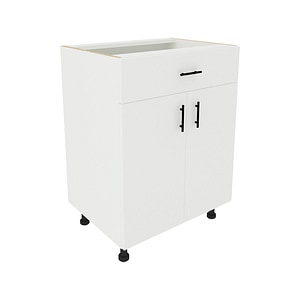 Corp baza haaus, Karo, 1 sertar, 2 Usi, Alb, 60 x 50 x 80 cm