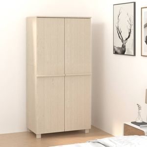 Dulap haine HAMAR VIDAXL, maro miere, 89x50x180 cm, lemn masiv de pin
