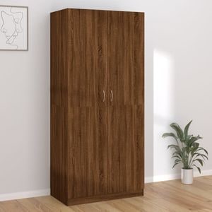 Sifonier VIDAXL, stejar maro, 90x52x200 cm, lemn prelucrat